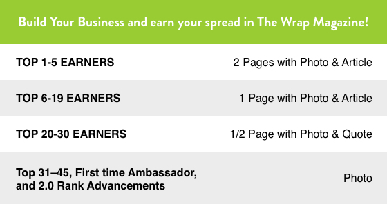 Build Your Business and earn your spread in The Wrap Magazine!